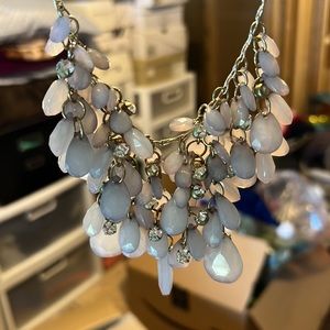 Beautiful purple statement necklace